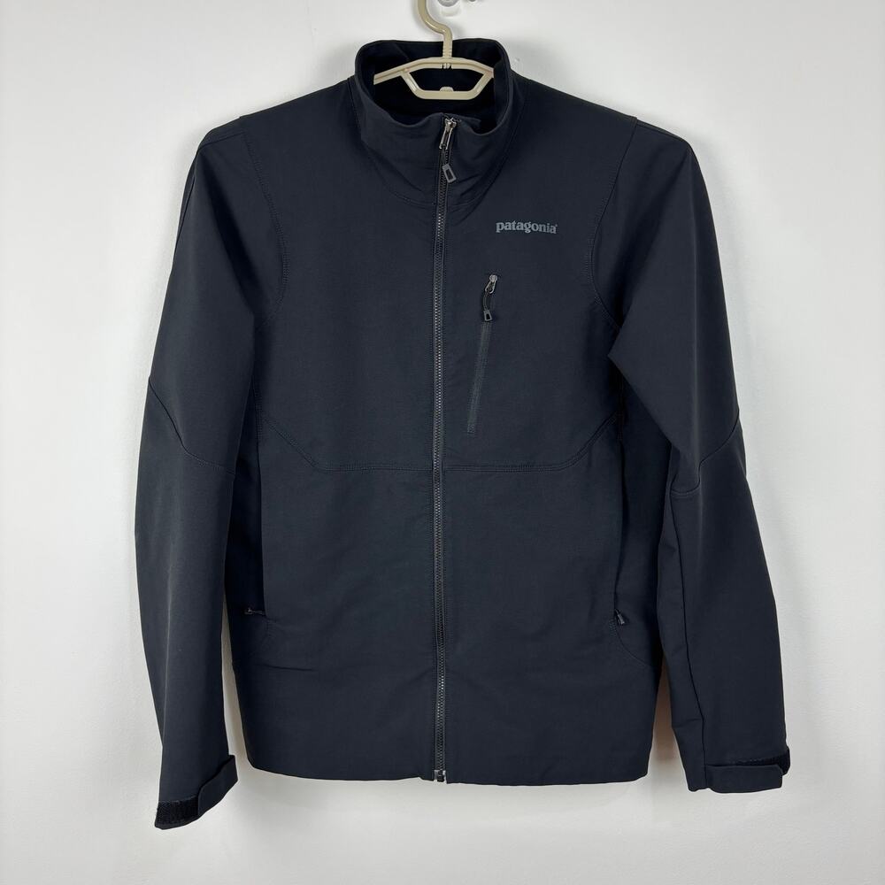 Patagonia Men Alpine Guide Jacket Black Medium zip pockets